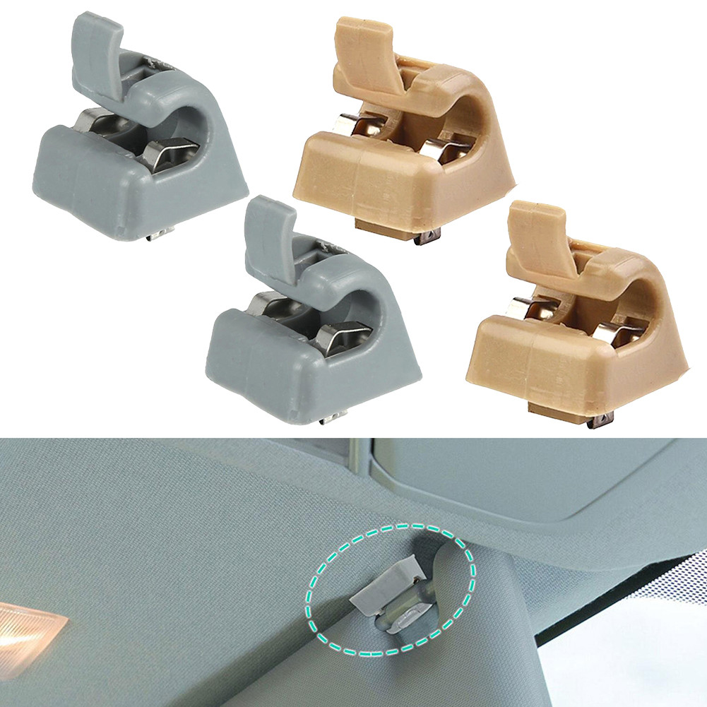 2pcs Sun Visor Clip Holders Sun Visor Bracket Clips For Mercedes W201 W123 W124 W126 W140 W201 Car