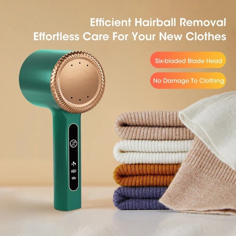 Portable Electric Lint Remover USB Rechargeable Hair Ball Trimmer Fuzz Remover for Sweater Cardigan