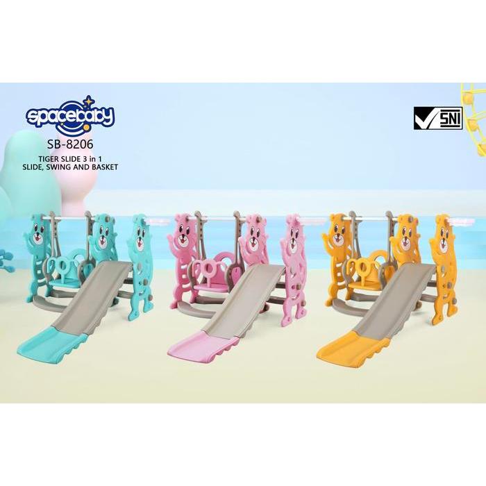 DISKON Perosotan Anak Slide Tiger SpaceBa Space Ba SB 8206 SB8206 SB-8206 READY STOCK