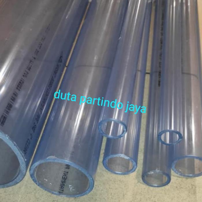 3 inch Pipa PVC Clear Transparan sch 40