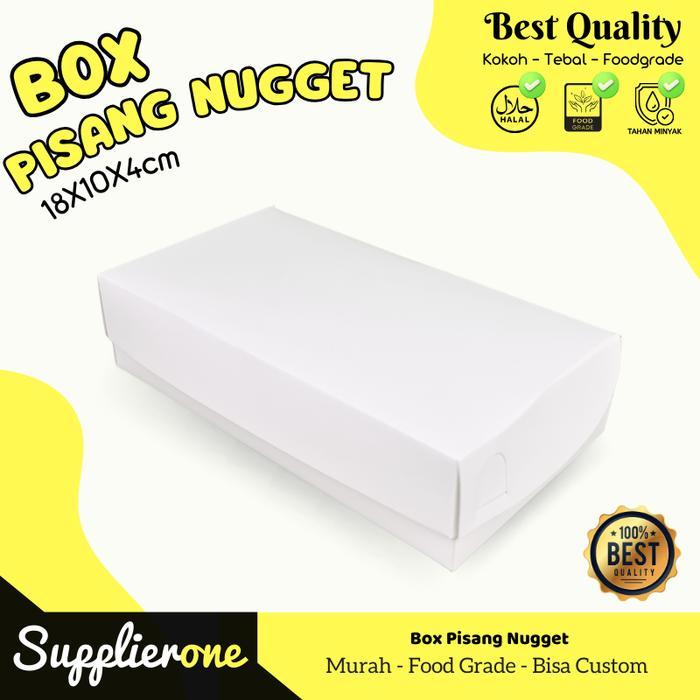 " Box Pisang Nugget Laminating 50pcs , Tempat Nugget, kardus Pisang Nugget