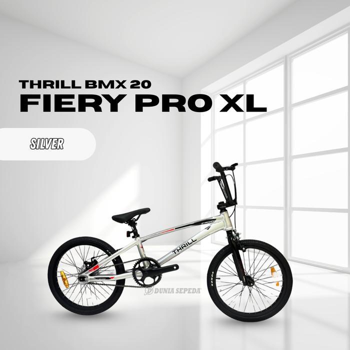 SEPEDA BMX 20 THRILL FIERY MD PRO XL RACING FRAME ALLOY NEW 2026 - SILVER