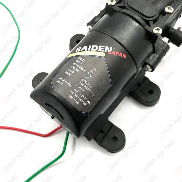 SALE RAIDEN Dinamo Pompa Air 12V DC 160 Psi Cuci Motor AC Sprayer Pump