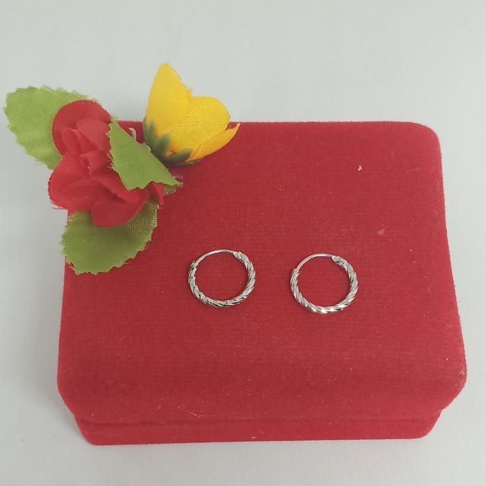 Promo Anting Gipsi/india anak perak silver925 Lapisan emas putih an1