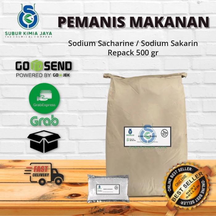 READY Sakarin / Sodium Sakarin / sodium sacharine mesh 5-8 kasar biang 500GR / Pemanis Makanan