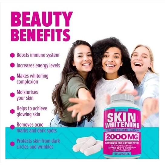 GLUTATHIONE LIPOSOMAL WHITENING 2000MG SUPER BOOSTER PEMUTIH TUBUH