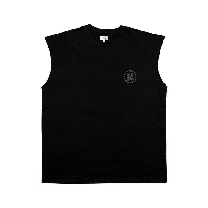kwf6 Scratchline Topstar Muscle Easy Tank Black T - Shirt // Kaos Olahraga Sport Gym Pria