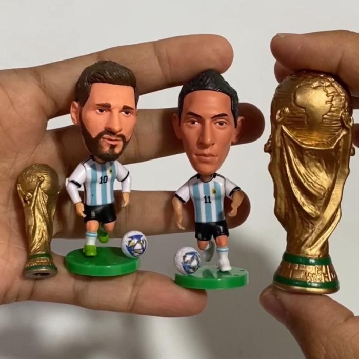 Siap Kirim Fure Miniatur Pemain Bola Argentina Soccerwe Kodoto Messi - Dybala - Di Maria - Sergio