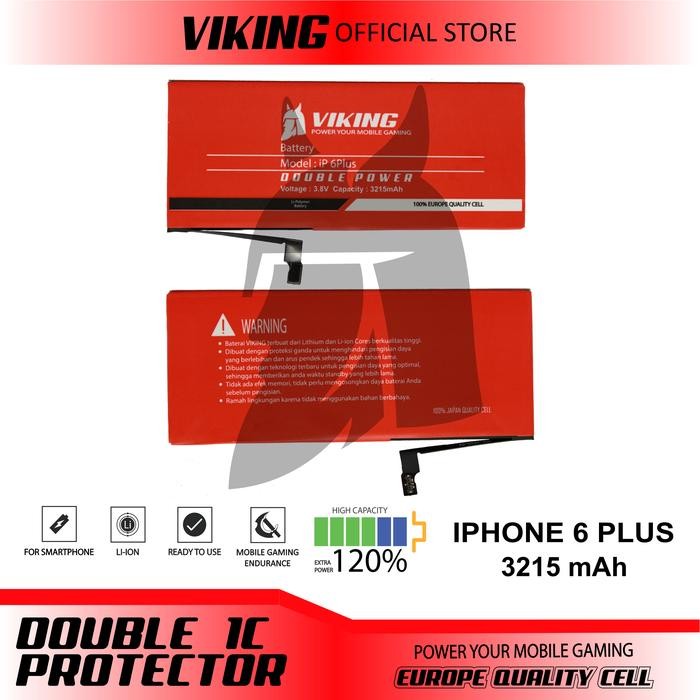 VIKING Baterai Iphone 6 Plus Double Power