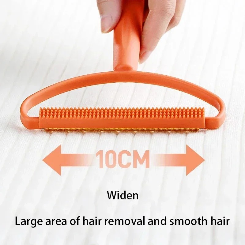Clothes Hair Scraper Portable Double Sided Lint Remover Pet Hair Remover Manual Lint Roller Carpet