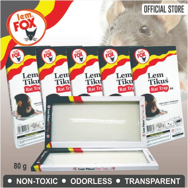 Lem Fox Papan Perangkap Tikus Rat Trap AK Tray Bundling 6 pcs