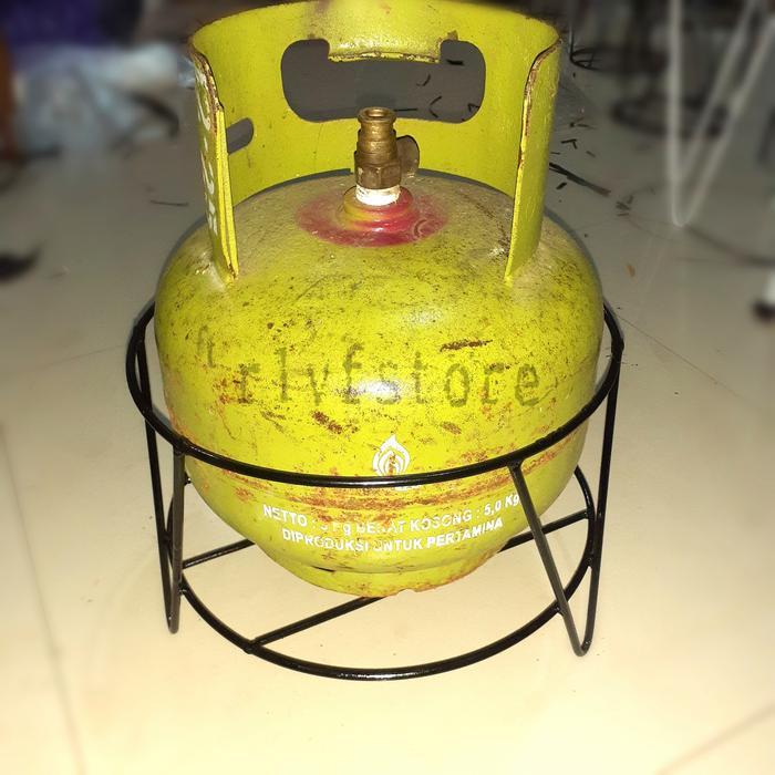 Tatakan Gas Elpiji 3 Kg Besi Rak Pot Bunga