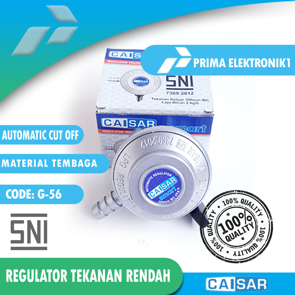 regulator kompor gas caisar - propeller - regulator tekanan rendah PE 1