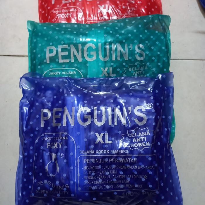 JUAL jas hujan penguin foxy uk XL POLKADOT
