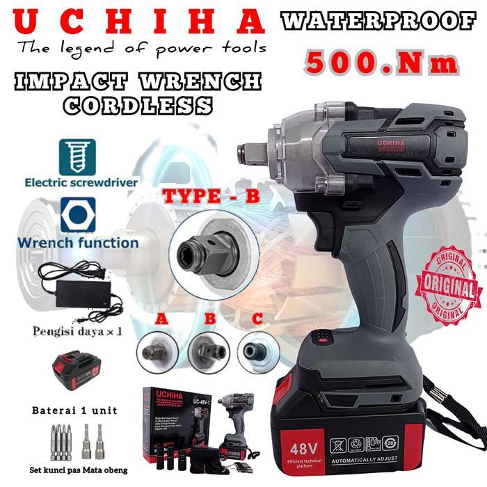 CORDLESS IMPACT WRENCH BRUSHLESS uchiha mesin pembuka baut 1 Cordless