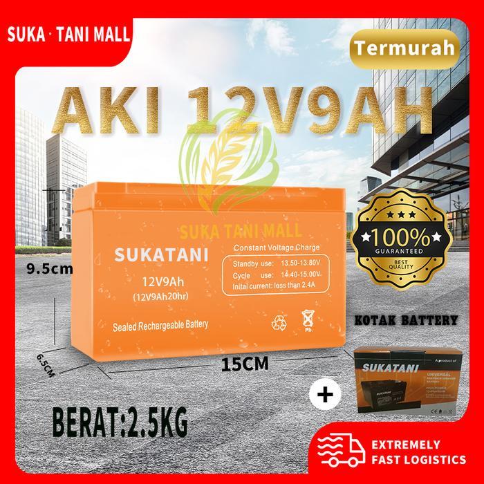 BATTERY/AKI SPRAYER VARIASI 12V 8AH/9AH/10AH(BERGARANSI - AKI ACCU UPS BATERAI SPRAYER ELEKTRIK 12V