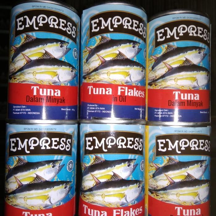 Empress Tuna Kaleng Ikan Tuna In Oil Amisan Umpan Mancing Ikan Mas #Gratisongkir