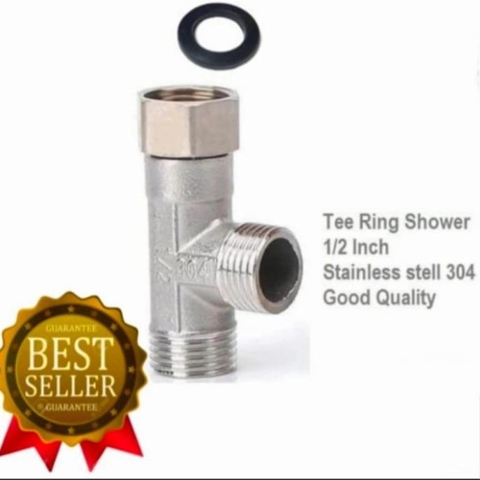 T CLOSET/T CABANG STOP KRAN CLOSET SOK DRAT LUAR DALAM STAINLESS