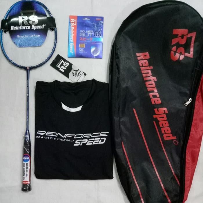 Raket Badminton RS micron saber 8 NG-lll free senar, kaos, tas Best Quality