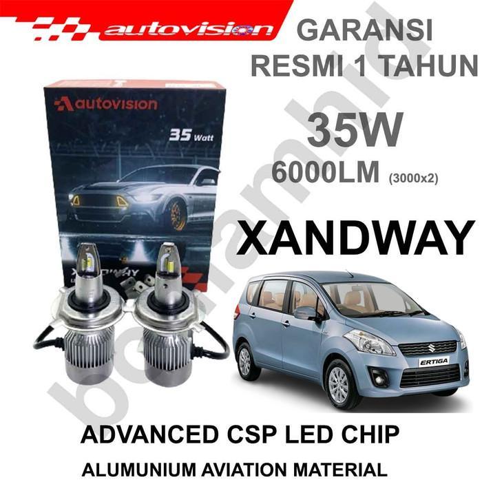 Ready Lampu LED Mobil ERTIGA, NEW ERTIGA AUTOVISION XANDWAY 6000K H4 H11