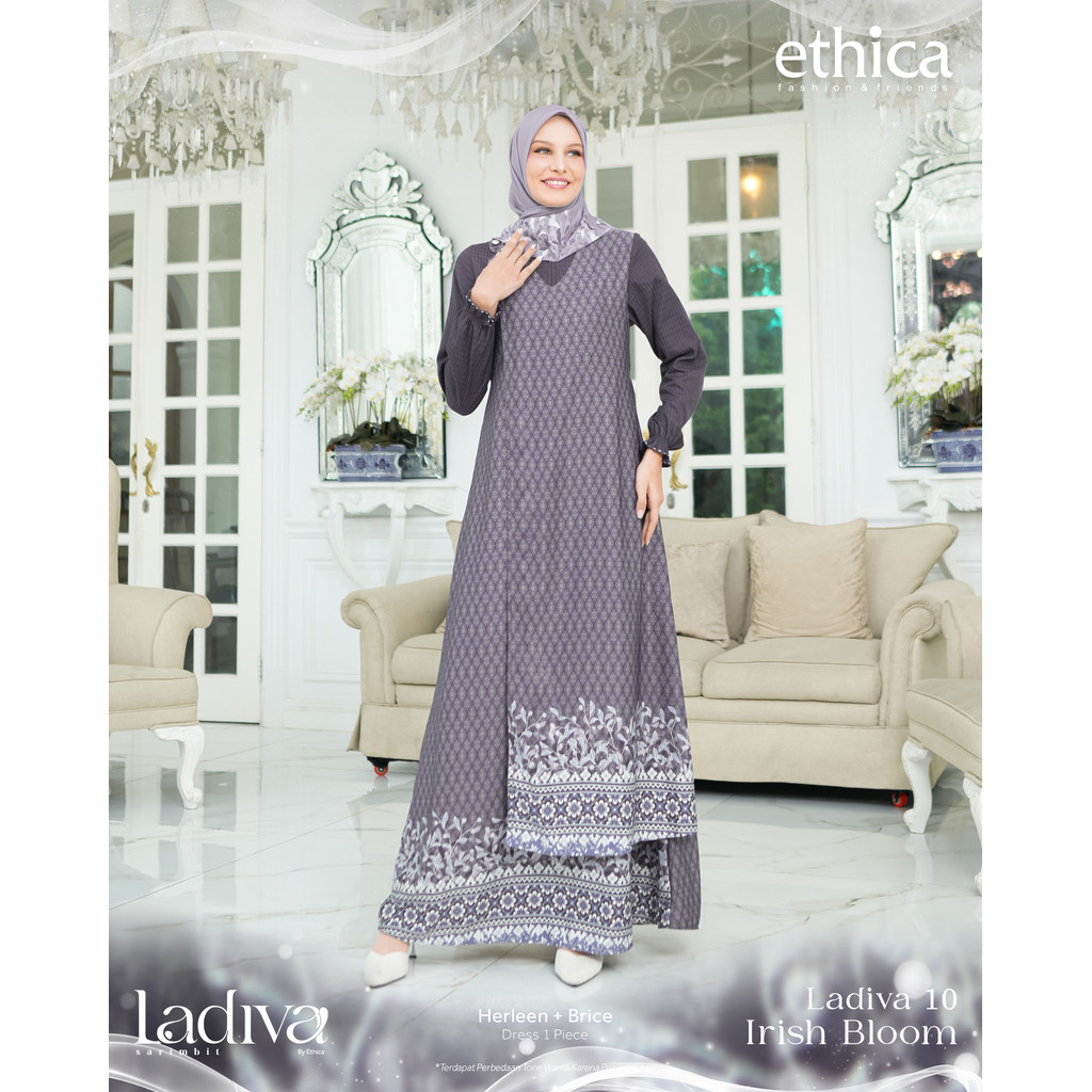 GAMIS WANITA ETHICA LADIVA 10 / GAMIS LEBARAN TERBARU 2026