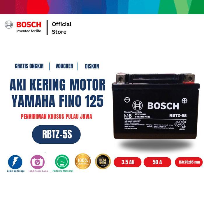 Bosch Aki Kering Motor Yamaha Fino 125 - Maintenance Free - Bosch Rbtz-5S