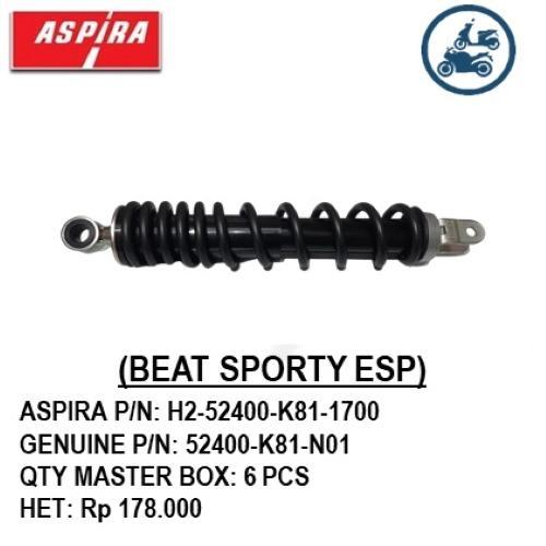 Shockbreaker Aspira Untuk Motor Beat Sporty Esp K25G (2014-2016); Beat
