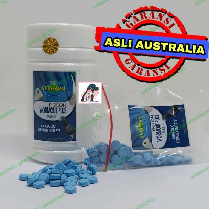 WORMOUT PLUS VETAFARM OBAT CACING BURUNG MERPATI BALAP KOLONG TINGGI