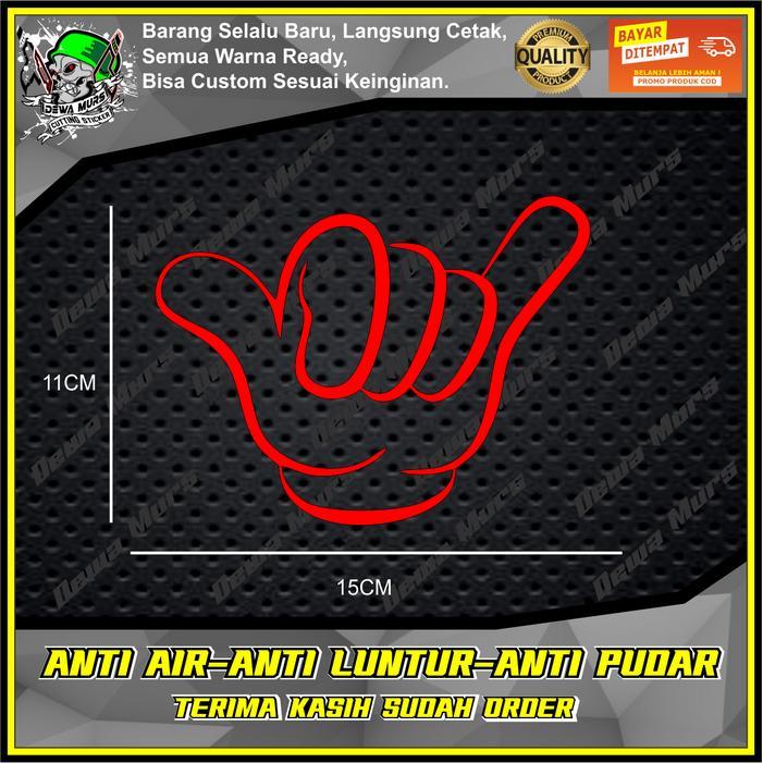 STIKER TANGAN OLENG CUTTING STICKER AKSESORIS MOTOR