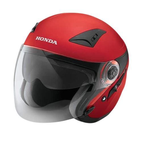 Honda Ori Helm / Helmet Luxury Stylish Helmet Half Face - Merah Matte