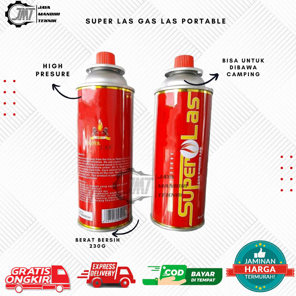 GAS KALENG SUPER LAS | GAS KOMPOR PORTEBEL | GAS KALENG MINI | GAS CAMPING | GAS LAS | GAS CARTIDG