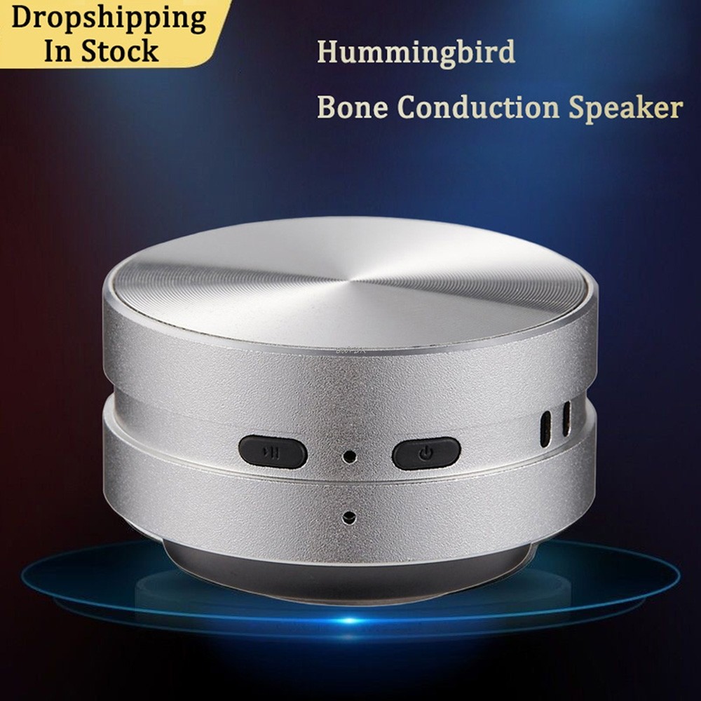 Hot Hummingd Bone Conduction Speaker Wireless Bluetooth-Compatible Stereo Sound Speaker With Fm