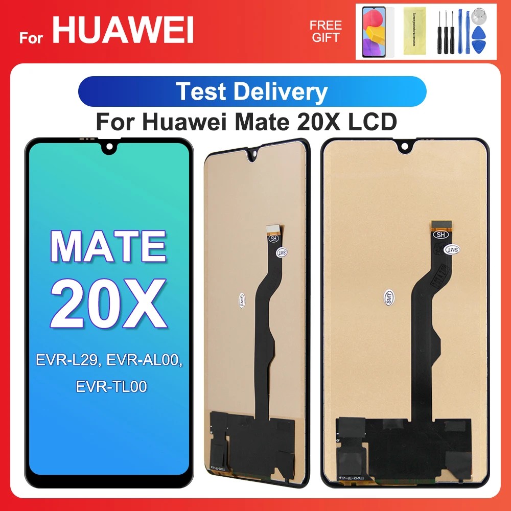 For HUAWEI Mate 20X 7.2''For  Mate 20 X EVR-L29 AL00 TL00 LCD Display Touch Screen Digitizer Assembl