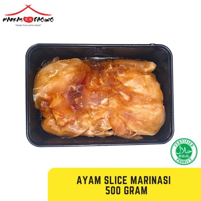 kfud- Marinasi Ayam Fillet Slice Daging Ayam Fillet Dada Marinasi Bbq - Markasdaging