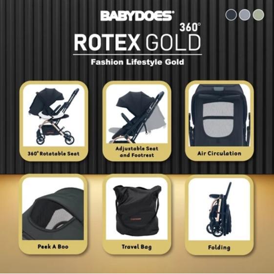BABYDOES Rotex Gold 360 Stroller