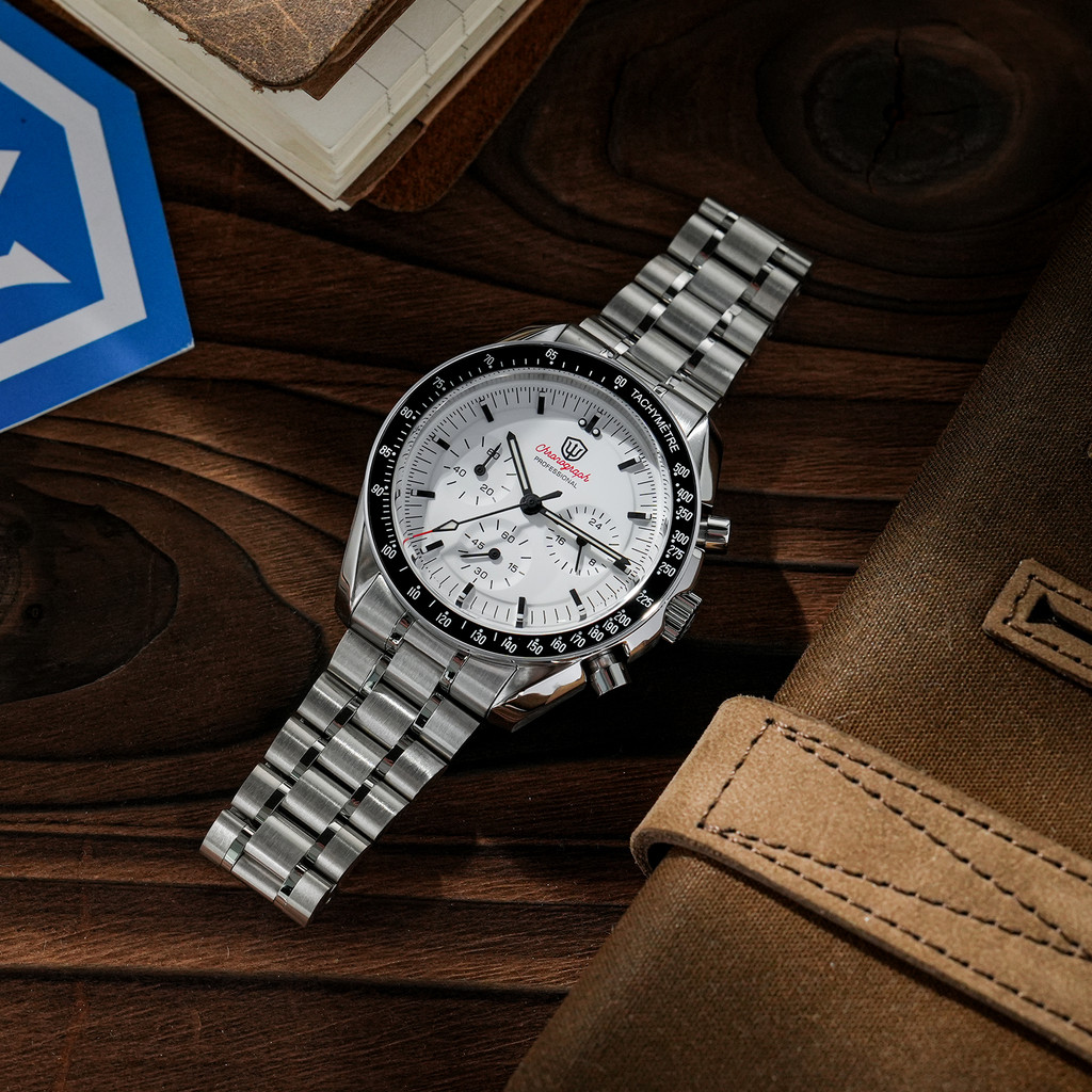 Watchdives WD1860 Watch VK63 Chronological Movement Stainless Steel Watch Sapphire AR Coating Night