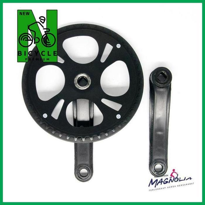 Crankset Crank 48T Gir Gear Sepeda Lipat Fixie Arm 152Mm