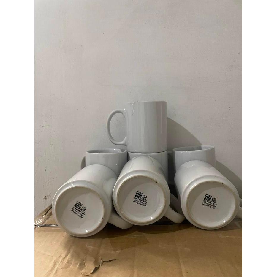 Mug polos coating lokal murah merk dp