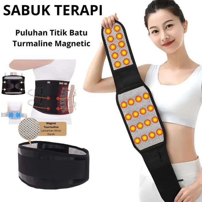 Sabuk Dukungan Pinggang Pemanasan Sendiri dengan Magnet Perawatan Kesehatan - Pengencang, Terapi