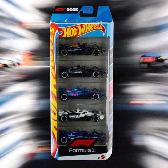 Hot Wheels 5 Pack Formula One 2025 - Hot Wheels 5 Pack Formula 1 - Hot Wheels 5 Pack F1 Mercedes Amg