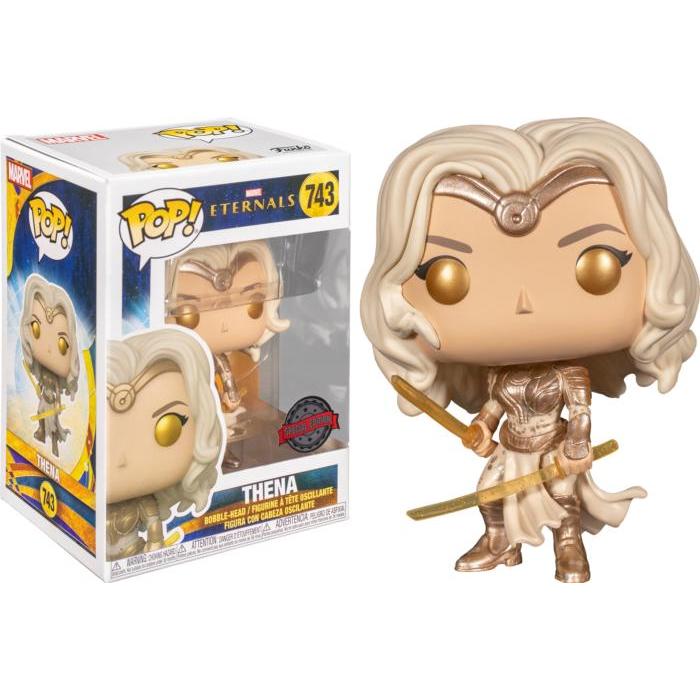 FUNKO POP EXCLUSIVE ORIGINAL MARVEL ETERNALS - THENA WITH TWO SWORDS