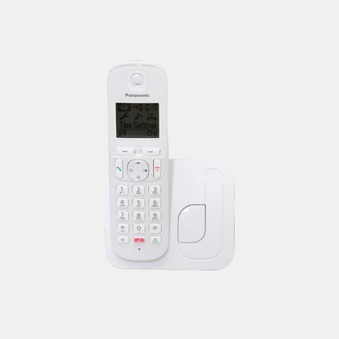 Baru Telpon Rumah Panasonic Telepon Wireless Panasonic Kx-Tgc250 Putih
