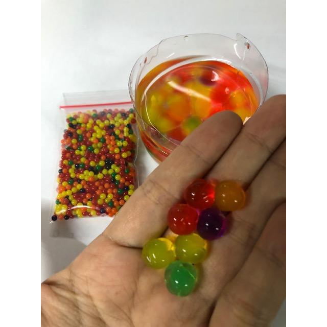 Crystal Water Beads / Magic Jelly Balls isi 20gram Rainbow/Bening