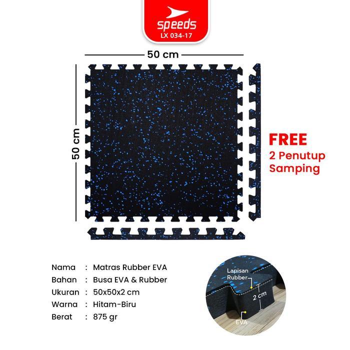 Nirvana Active - Matras Karet Matras Gym Lantai Puzzle Olahraga Busa Yoga Waterproof Bahan