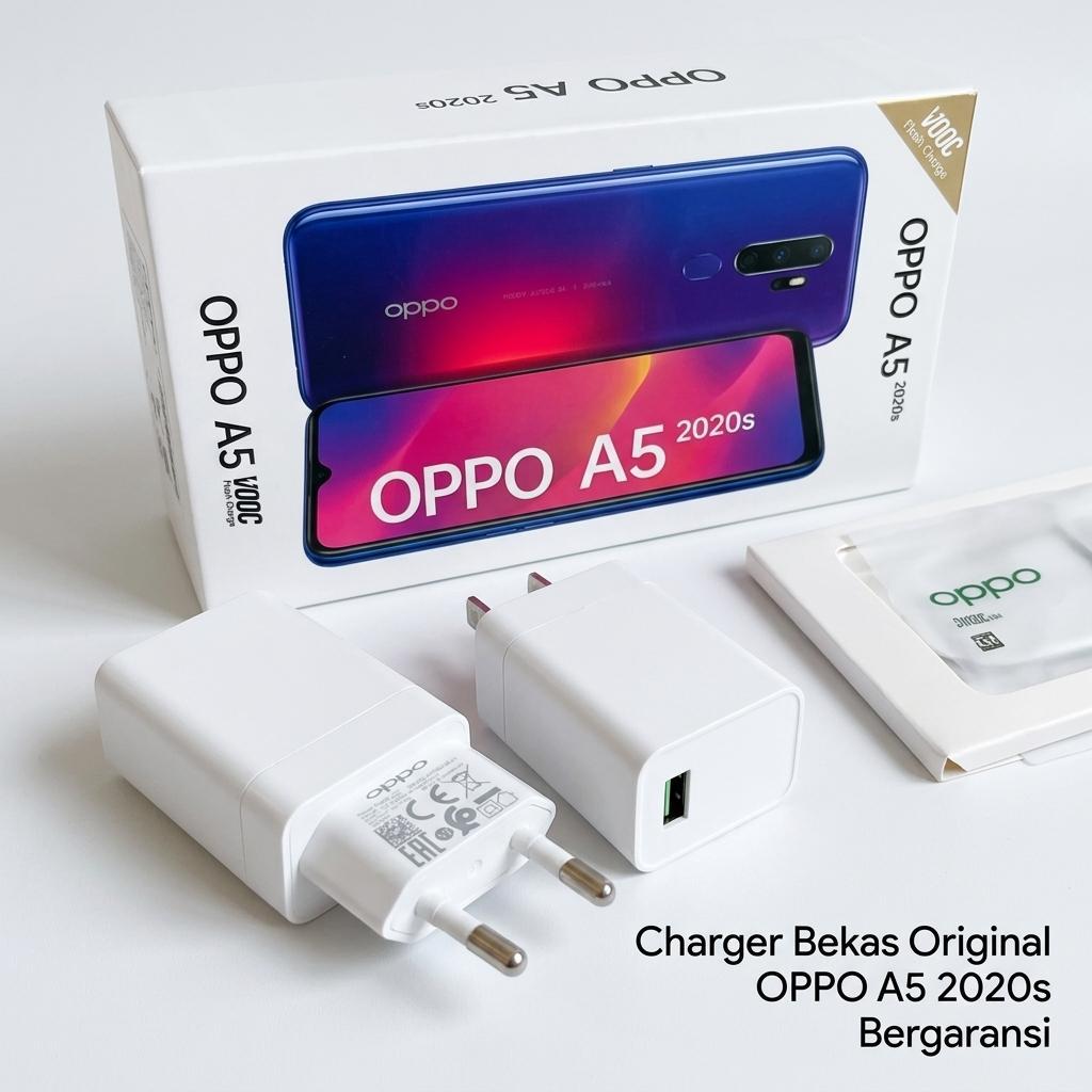 Charger OPPO AK779GB Bekas Original Fast Charging VOOC 20W 5V 4A Cocok OPPO A5 2020s