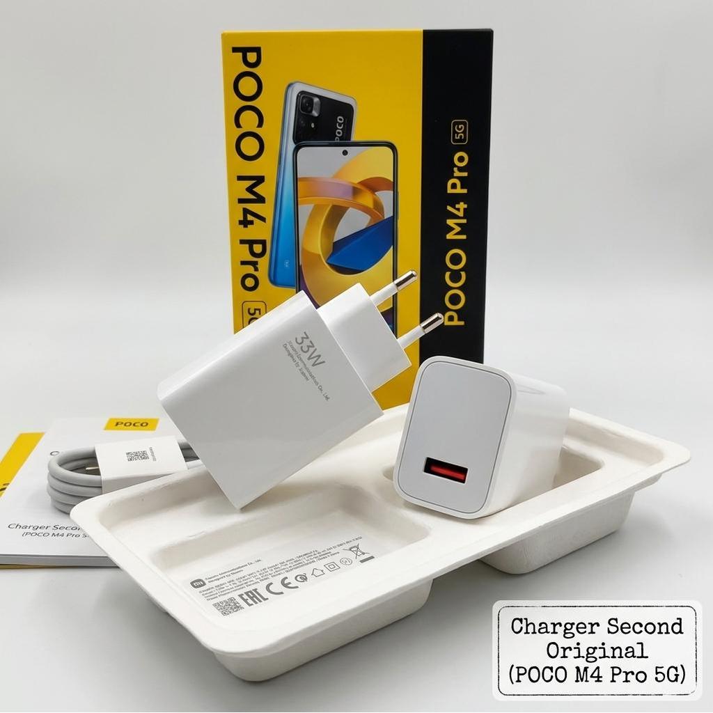 Kepala Charger Xiaomi MDY-11-EZ Ori Bekas Port Orange Fast Charging 33W 11V 3A POCO M4 Pro 5G | Orig