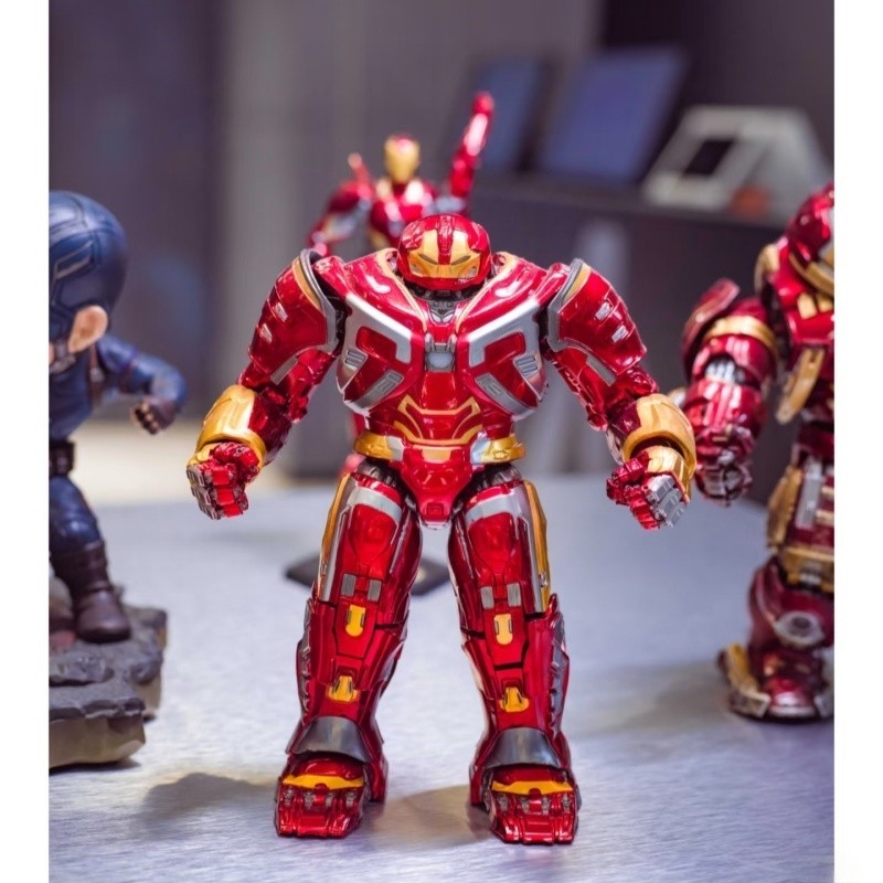 Avengers Hulkbuster Action Figure Metallic Paint Collectible Model Statue for Adult & Kid Xmas Toy