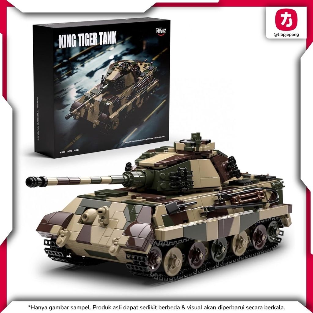 [PO] Nifeliz Tiger King Tank Block Building Blocks Military Model TMKQ [WAJIB TANYAKAN STOCK SEBELUM