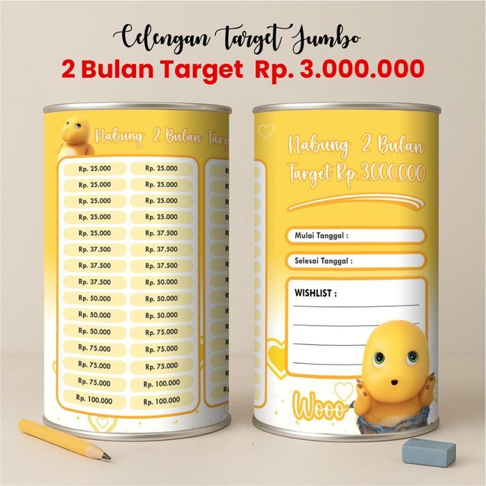 Celengan Jumbo, Celengan Aesthetic, Celengan Viral, Celengan Anak, Celengan Target Jumbo