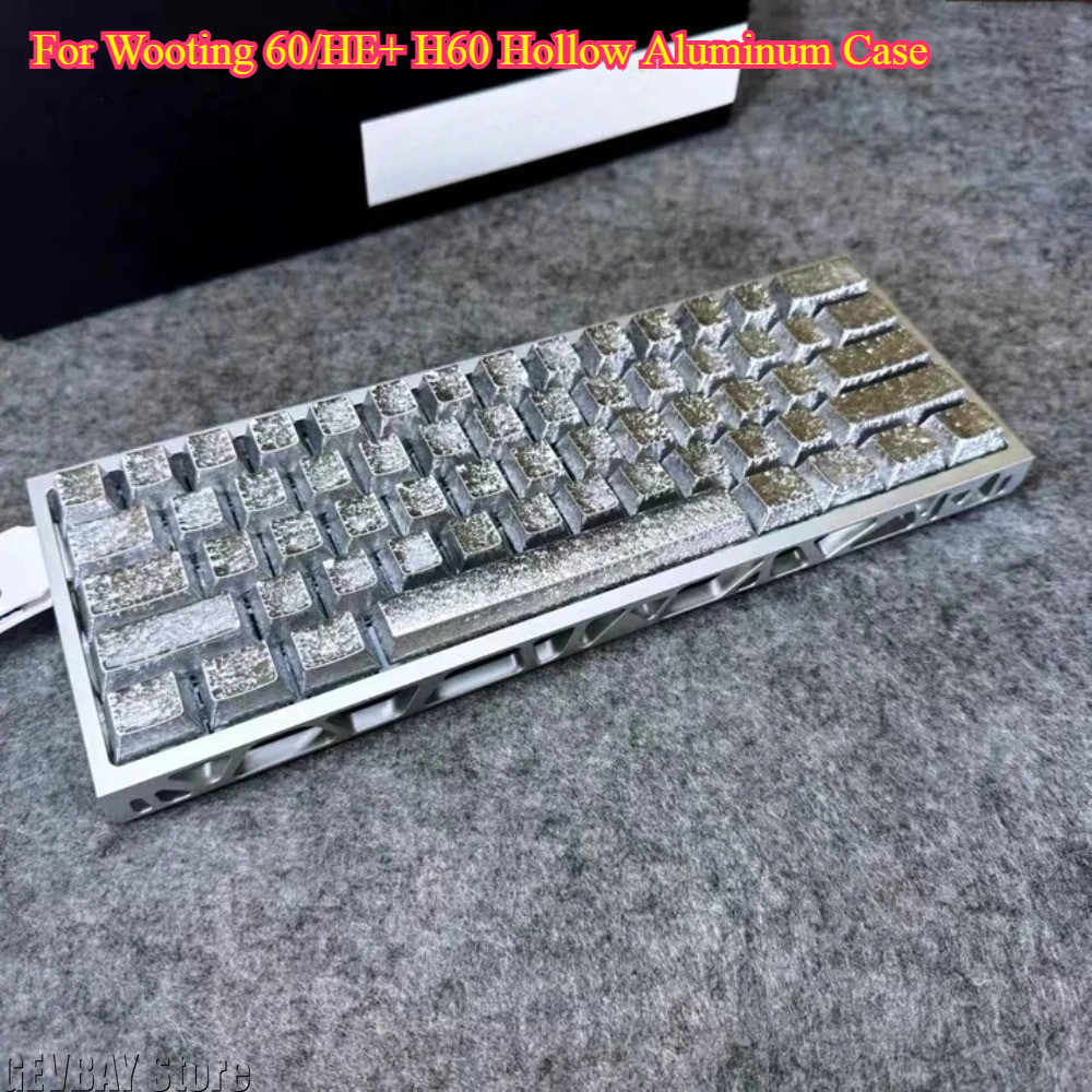 For Wooting 60HE H60 Hollow Aluminum Case 60% Keys Layouts for Mad 60Pro DZ60 GH60 Keyboard